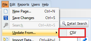 Importing Client details from a CSV file 34