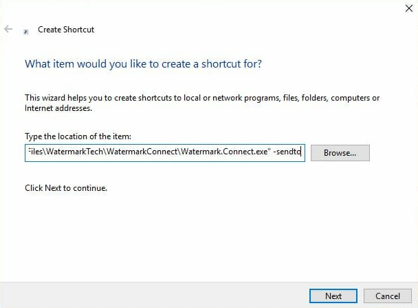 Adding 'Send to Watermark Connect' 4