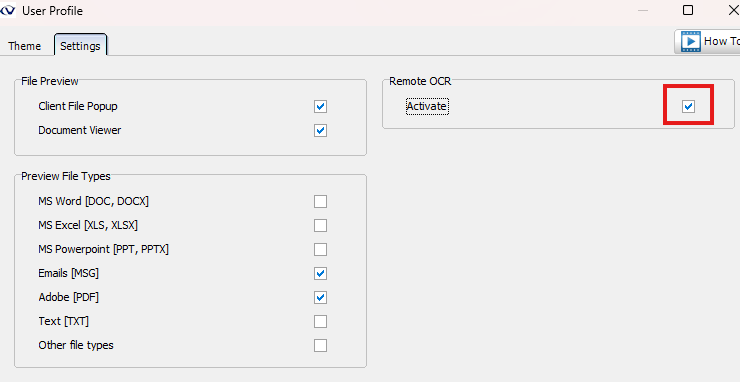 Remote OCR ('G' on your taskbar) 31