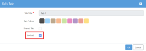 Locking of Tabs & Rows 2