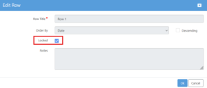 Locking of Tabs & Rows 4