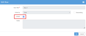 Locking of Tabs & Rows 7