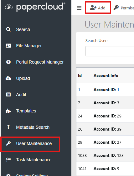 Adding a new User 1
