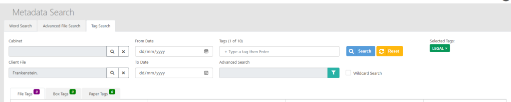 User defined tagging 50