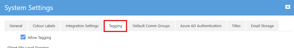 User defined tagging 37